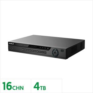 Eagle 16 Channel 4K 1U 16PoE NVR with 4TB Storage, EAG-NVR-4K2-2AI-16-4TB