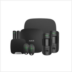 Ajax Kit 1 Cam Plus DD House with Key Fobs (Black), 23317.73.BL1
