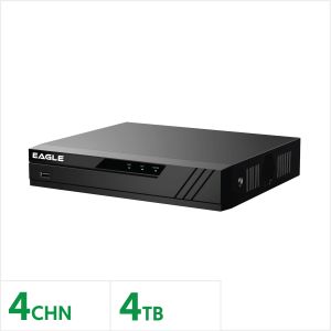 Eagle 5MP 4 Channel Penta-Brid Compact 1U DVR with 4TB Storage, EAG-5MP-PRO-AI3-4-4TB
