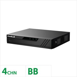 Eagle 5MP 4 Channel Penta-Brid Compact 1U DVR with No Storage, EAG-5MP-PRO-AI3-4BB
