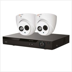 Eagle DVR Kit- 4 Channel BB Recorder with 2 x 5MP Fixed Eyeball Cameras (White), BDL-EAG-4BB-50MTUR-1