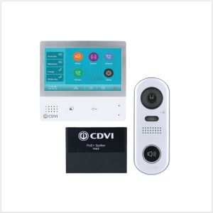 CDVI IP Video Entry Kit with Single-Button Door Station, CDV-IP1B