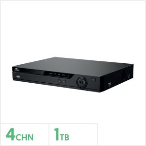 4K Eagle 4 Channel Penta-Brid Mini 1U DVR with 1TB HDD, EAG-4K-PRO-AI-4-1TB