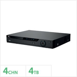 4K Eagle 4 Channel Penta-Brid Mini 1U DVR with 4TB HDD, EAG-4K-PRO-AI-4-4TB