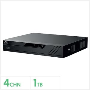 5MP Eagle 4 Channel Penta-Brid Compact 1U DVR with 1TB Storage, EAG-5MP-PRO-AI-4-1TB