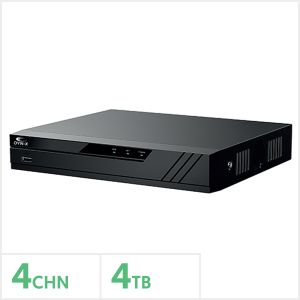 5MP Eagle 4 Channel Penta-Brid Compact 1U DVR with 4TB Storage, EAG-5MP-PRO-AI-4-4TB
