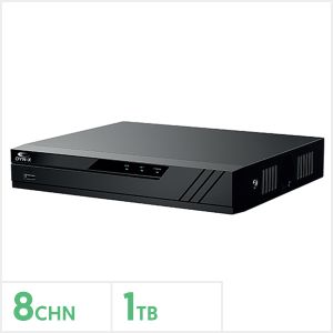 5MP Eagle 8 Channel Penta-Brid Compact 1U DVR with 1TB HDD, EAG-5MP-PRO-AI-8-1TB
