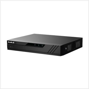 Eagle 4K/8MP 4 Channel Compact 1U 4PoE NVR with No Storage, EAG-NVR-4K-2AI-4BB