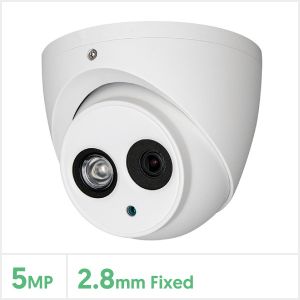 Eagle 5MP Fixed Lens HDCVI IR Turret Camera with 50m IR Range (White), EAGLE-50M-5-TUR-FW