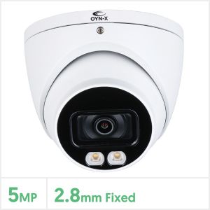 Eagle 5MP Fixed Lens Starlight HDCVI Turret Camera (White), EAGLE-5COL-TUR-FW