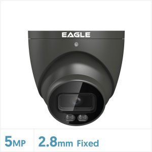 Eagle 5MP Fixed Lens Starlight HDCVI Turret Camera (Grey), EAGLE-5COL-TUR2-FG