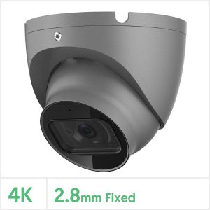 Eagle 4K/8MP Fixed Lens HDCVI IR Turret Camera (Grey), EAGLE-8-TUR-FG