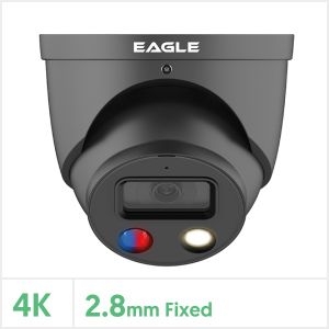 Eagle 4K Full-Colour Active Deterrent Turret Camera, EAGLE8C-IP-AD-TUR-FG