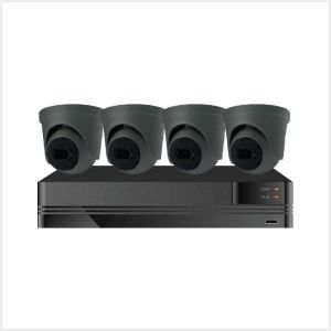 Kestrel NVR Kit - 4 Channel 1TB Kestrel NVR with 4 x 4K Fixed Eyeball Cameras, IP-KIT4K-KES-4-4