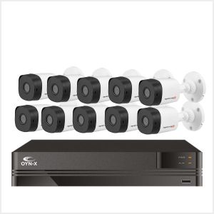 Kestrel 16 Channel DVR with 10 Fixed Lens Bullet Cameras Kit, KES-16CHAN2MP-KIT