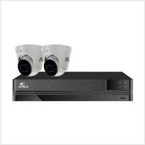 Kestrel 4 Channel NVR with 2 Fixed Lens Turrets Kit, KES-4CH-IPKIT