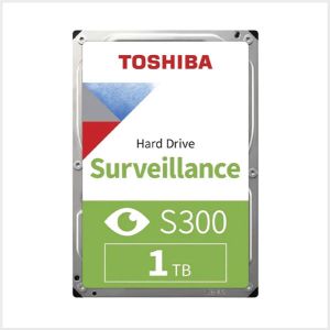 Toshiba Surveillance S300 Hard Drive (HDD) with 1TB Storage, HDD-TOSHIBAS3-1TB