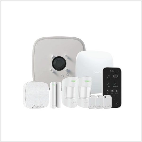 Ajax Kit 3 Hub2(2G)+MP DD House with KPT Superior (8PD) white, security alarm system kit, 75939.213.WH1