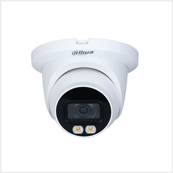 Dahua 8MP Full-Colour Active Deterrence Fixed Lens WizSense Turret Network Camera (White), DH-IPC-HDW3849HP-AS-PV-0360B