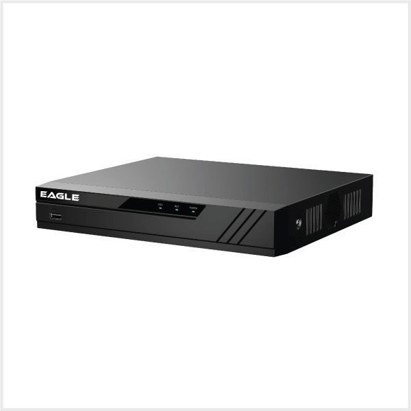 Eagle 4K/8MP 8 Channel Compact 8 PoE NVR with No Storage, EAG-NVR-4K2-2AI-8BB