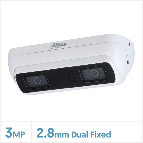 Dahua 3MP WizMind Dual-Lens Network Camera (White), DH-IPC-HDW8341XP-BV-3D-0280B
