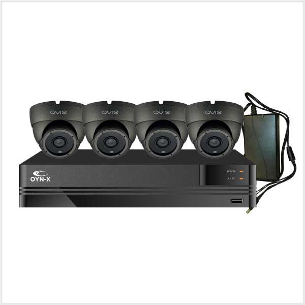 4K/8MP Kestrel DVR Kit - 8 Channel 2TB Kestrel DVR with 4 x Fixed Lens Turret Cameras, KESKITHD4K-8-4