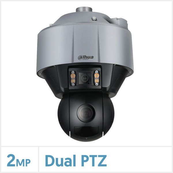 Dahua 2MP Starlight IR WizMind Network Dual PTZ Camera (Grey), DH-SDT5X225-2F-WA-0600