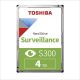 Toshiba Surveillance S300 Hard Drive (HDD) with 4TB Storage, HDD-TOSHIBAS3-4TB